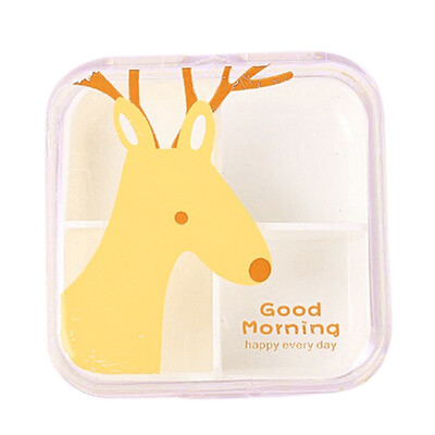 

Portable Vitamin Tablet Case Cartoon Pill Box Plastic Food Organizer Non-toxic Daily Medicine Storage Container Boxes Travel