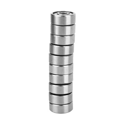 

10Pcs 608ZZ Miniature Metal Shielded Metric Radial Ball Bearing Model Bearing Steel Deep Groove Ball Bearing