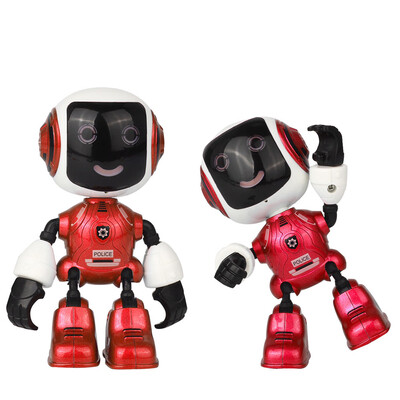 

Tailored Electric LED Sound Intelligent Alloy Robot Toys Novelty Phone Stand For Kids