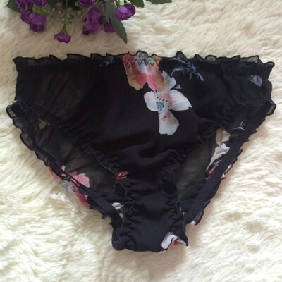

Womens Sexy Underwear Printed Low Waist Breathable Knicker Briefs Panties Soft