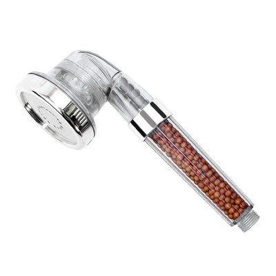 

Healthy Shower Head Shower Nozzle Negative Ion SPA Filtered Adjustable Three Shower Mode Handheld Shower
