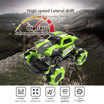 

Siaonvr Stunt Drift Crawler RC Cars 24G Remote Control 4WD Dance Off-Road Toys Gifts