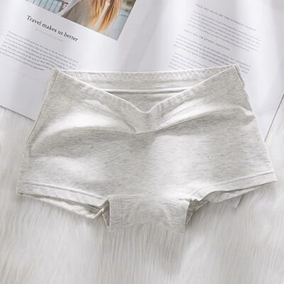 

Pure Super-Thin One-Piece Seamless Underwear Women Middle Waist High Elastic Cotton Smooth Soft Invisible Flat Pants