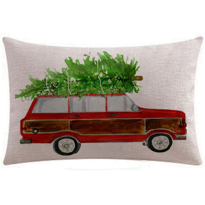 

〖Follure〗Christmas Pillow Cover Pillow Case Sofa Waist Throw Cushion Home Decor Rectangle