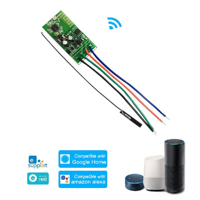 

12V DC WiFi Smart Switch for Tags Remote Controls Electronic Lock Keyless Door Gate Lock Using eWelink APP Works with AlexaGoogle