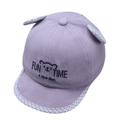 

Baseball Cap Kids Sports Cap Hat Cotton Embroidered Bear Cap Children Accessories Baby Boys Girls Hats