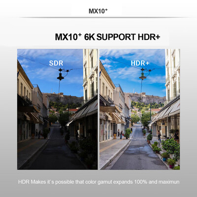 

MX10 Intelligent STB Set Top Box 6K Wifi Media Player TV Receiver Network TV Set-top Box Android 9 ALLWINNER H6 4096 2160 4GB R