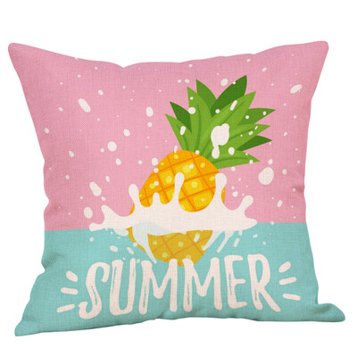 

Gobestart Flax Pillow Case Cover Garden Scenery Throw Sofa Car Cushion Cover Home Decor