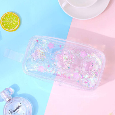 

Large-Capacity Transparent Pencil Case Stationery Pouch Cosmetic Makeup Holder
