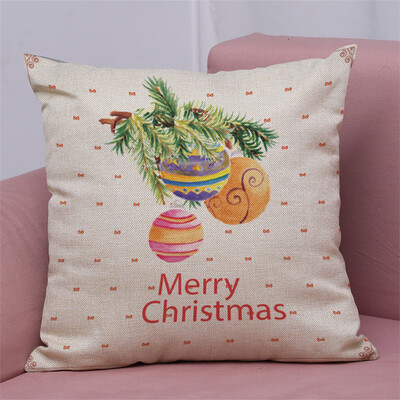 

Tailored New Christmas Cotton Linen Pillow Case Sofa Cushion Cover Home Decor