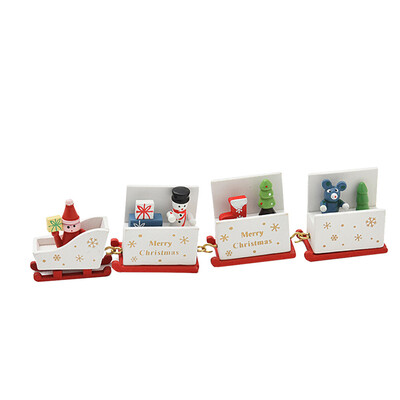 

〖Follure〗Christmas Decorations Christmas Woods Small Train Children Kindergarten Festive