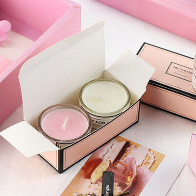 

Small Round Cup Aromatherapy Wedding Party Candle Romantic Candle Decoration Candles 2PCS