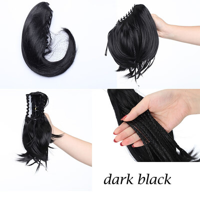 

11-12 Inch Adjustable Messy Style Ponytail Hair Extension with Jaw Claw Synthetic Hair-Piece