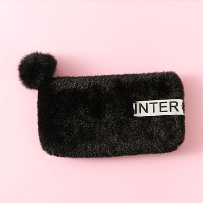 

1Pc Creative Camouflage Canvas Pencil Case Boy Gift Girl Cute Plush Fuzzy Fluffy Pencil Case Makeup Cosmetic Bag
