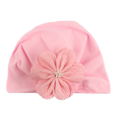 

New Baby Cotton Hat For Girls Boys Newborn Flower Elastic Hats Accessories Photography Props