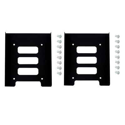 

2pcs 25" to 35" SSD HDD Metal Adapter Dock Case Caddy Mounting Bracket Hard Drive Holder For PC
