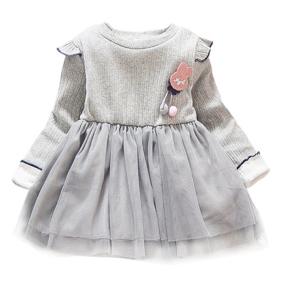 

Spring Autumn Casual Girl Dress Soft Cotton Long Sleeve Children Dresses Kids Princess Dress for Girls Clothing Cute Sundress