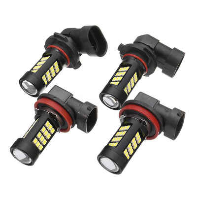 

4PCS 9005 H11 2835 LED Car Headlights Bulbs Kit 42SMD White Lights 6500K Beam Fog Driving Lamps Set