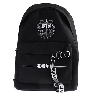 

Kpop BTS Backpack Bangtan Boys School Bookbag Travel Shoulder Bag with USB Port