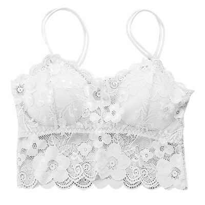 

Women Sexy Comfy Floral Print Lace Lingerie Soft Bra Wire Free Soft Cup Underwear