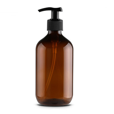 

500ml Round Skin Care Products Bottle Plastic Empty Bottle Shampoo Shower Gel Refillable Bottle