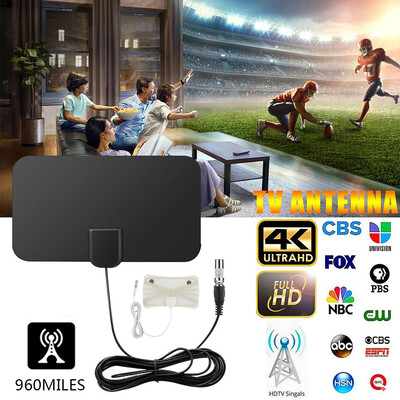 

The New Wide Flat HDTV Antenna-4K HD Antenna Digital TV HDTV Signal Amplifier-960 MILES