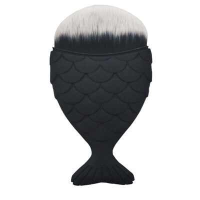 

Gobestart 1pcs Fish Scale Makeup Brush Fishtail Bottom Brush Powder Cosmetic Brush