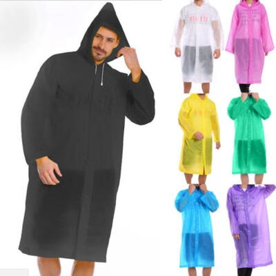 

Unisex Men Women Clear EVA Transparent See Through Raincoat Festival Rain Coat Raincoats Multicolor