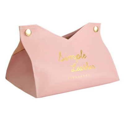 

Leather Tissue Box Facial Tissue Holder Home Office Car Napkin Dispenser Toilet Paper Case