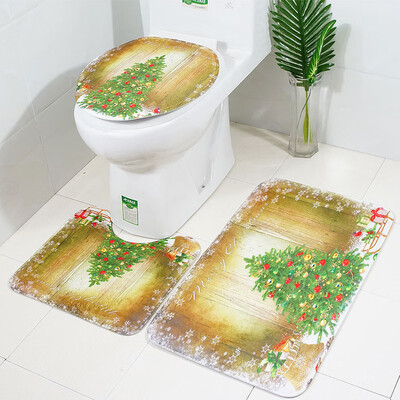 

Tailored Christmas Print Toilet Bathroom Shower Curtain