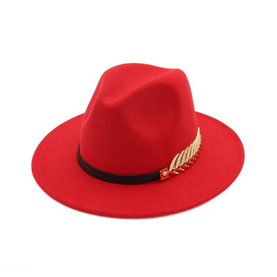 

Vintage Felt Hat Mens Womens Wide Brim Fedora Hat Trilby Jazz Gangster Cap