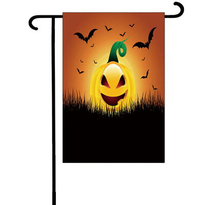 

Toponeto Halloween Bat Pumpkin Witch Garden Banner Home Decoration Banner 30x45cm