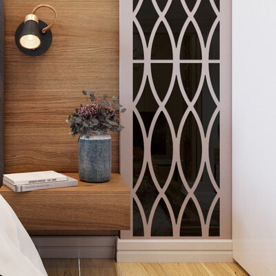 

Gobestart 1Set 3D Diy Fashion Acrylic Wall Sticker Modern Stickers Decoration