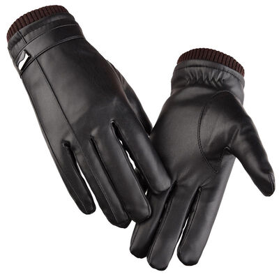 

Men Male Fashion Genuine Leather Gloves Winter Waterproof Windproof Warm Touch Screen Outdoor Mountaineering Camping Gloves