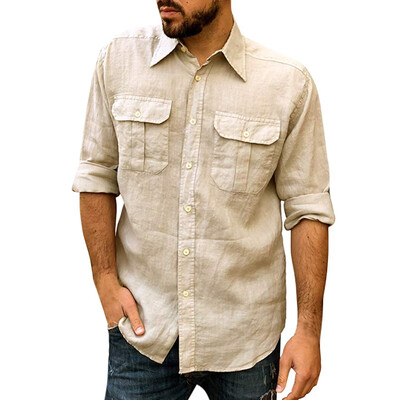 

Toponeto Fashion Mens Casual Ethnic Style Slim Long Sleeve Dress Shirt Blouse Tops