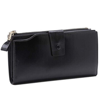 

Tailored Fashion Women Solid Color Leather Wallet Zipper Coin Purse Card Holder Handbags