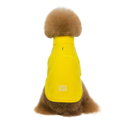 

2018 Solid Soft Pet Dog Coat Fleece Casual Jacket Autumn Winter Warm Clothes for Small Dogs Chihuahua Sweatshirt