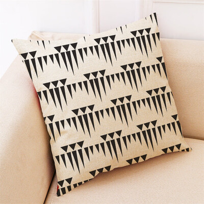 

〖Follure〗Home Decor Cushion Cover Black And White Geometry Throw Pillowcase Pillow Covers
