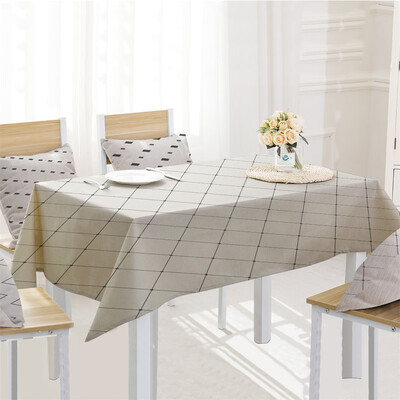 

Toponeto Simple Table Cloth Linen Tablecloth For Kitchen Decorative Dining Table Cover