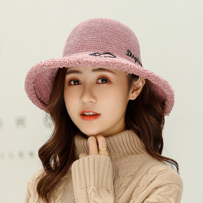 

New autumn&winter all-in-the-ground womens fishermans hat&corduroy edge-line foldable knitted Korean-style pot cap
