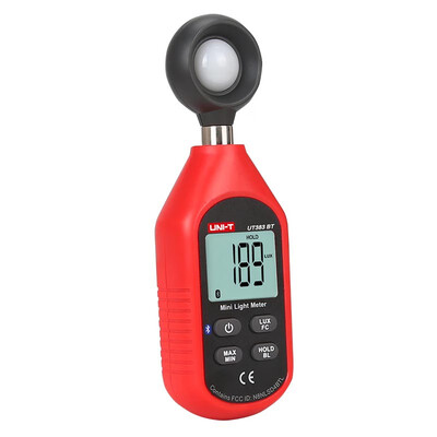 

UNI-T UT383BT Digital Luxmeter Bluetooth Mini Light Meter Environmental Testing Equipment Handheld Type Luxmeter Illuminometer
