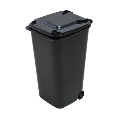 

Gobestart Mini Plastic Trash Can Storage Bin Desktop Organizer Pen Pencil Holder