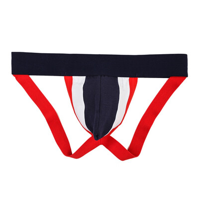

Patchwork Cotton G-String Mid Rise Comfortable Breathable Mens Thong