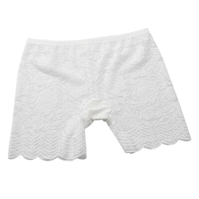 

Women Casual Shorts Women Full Lace Sexy Safe Seamless Shorts For Women 3 Colors Basic Plain