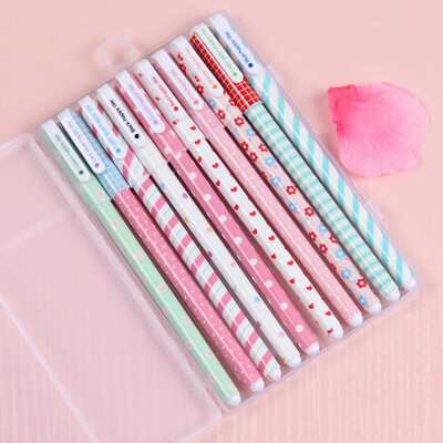 

Toponeto 10PcsLot New Cute Cartoon Colorful Gel Pen Set Kawaii Stationery Creative