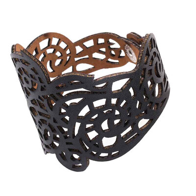 

Hollow Selling Leather Stylish Personalized BraceletJewelry Hollow Pattern Bracelet