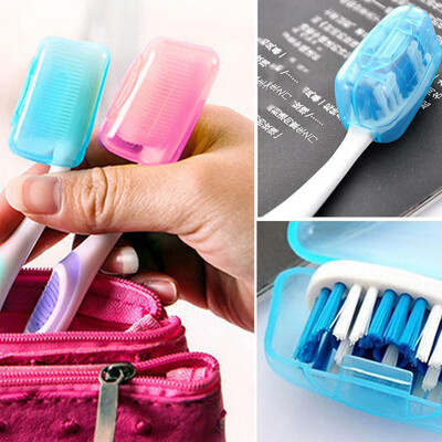 

〖Follure〗5PC Portable Toothbrushes Head Cover Holder Travel Hiking Camping Case