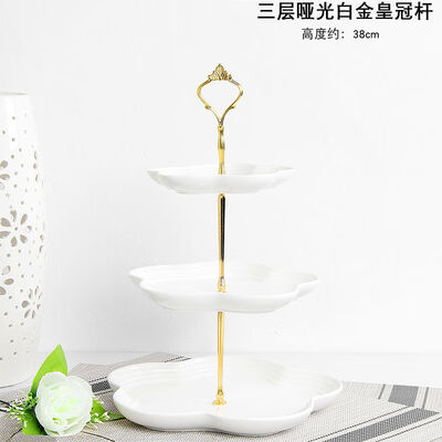 

Cake Stand Plate Bracket Stand New 2 Tier Cake Plate Stand Cupcake Fittings Silver Golden Wedding Party