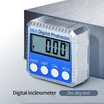 

Digital Inclinometer Level 360° High-precision Measurement Level Ruler Slope Instrument Inclination Box Inclinometer Zinc Alloy