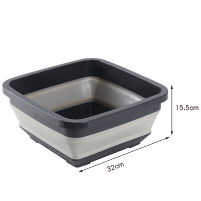 

Household Plastic Washbowl Retractable Foldable Washbasin Multifunction Portable Washbowl For Outdoor Travel